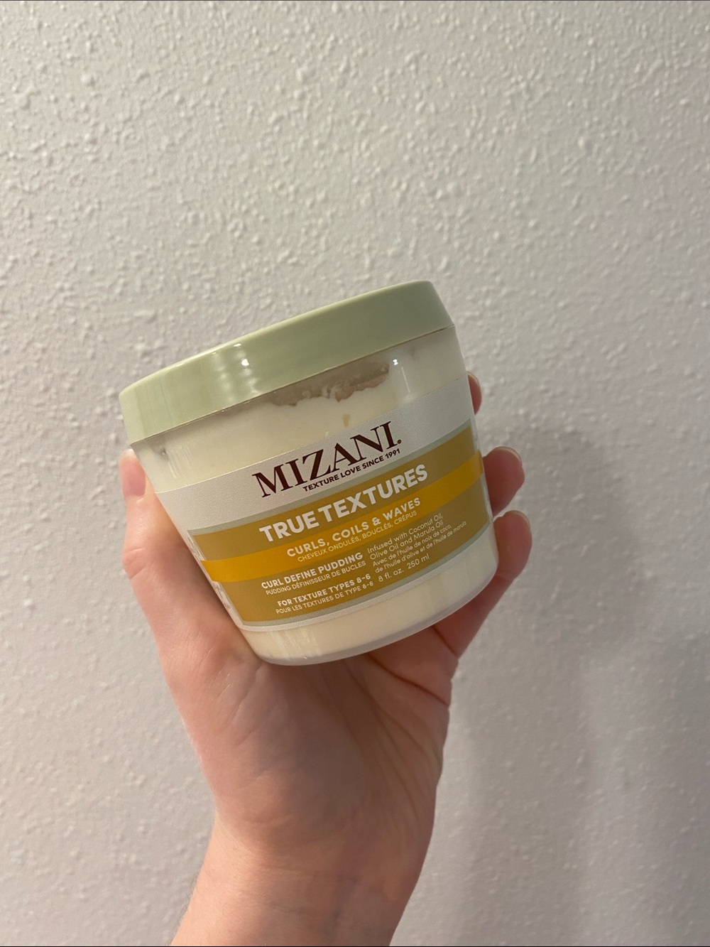 Mizani True Textures Curl Define Pudding - Yellow/Green
